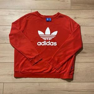 Adidas red crew neck (Youth XL)